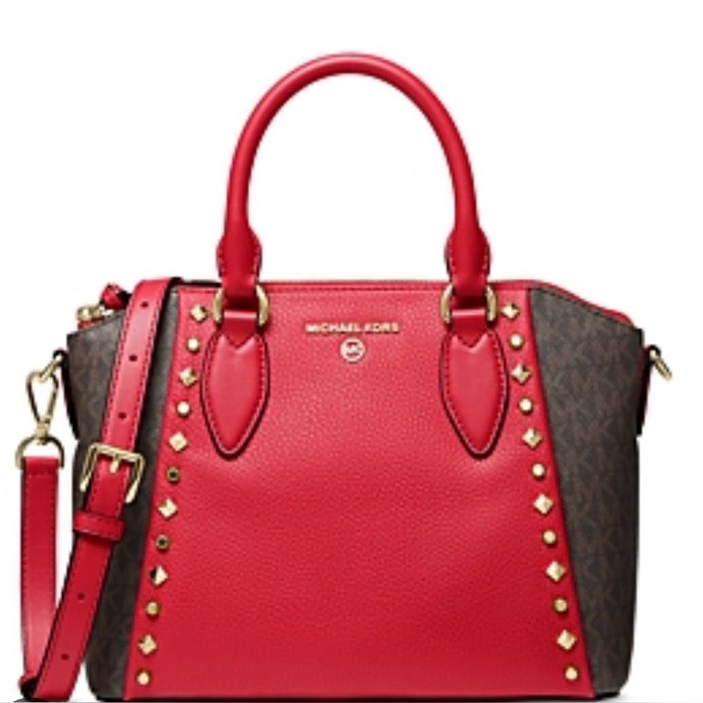 Michael Kors Sienna Medium Studded Messenger Bag
